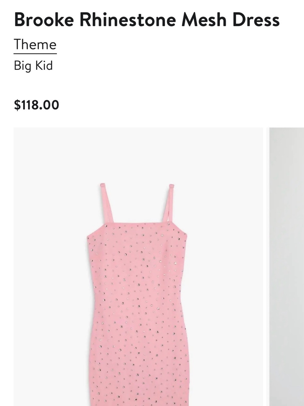 Theme Pink Rhinestone Mesh Slip Dress